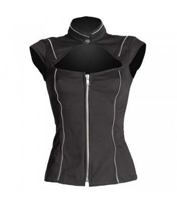 Women Black Sleeveless Shirt 